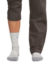 Icebreaker Wandersocke Crew Hike+ Light (Merinowolle, strapazierfähig, leicht) grau Herren